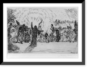 Christ aux mendicants, 1895, Antique Print