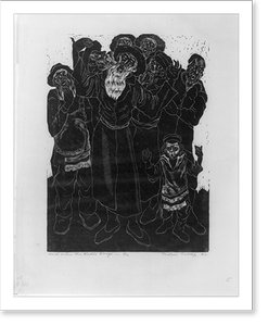 Vintage Photo Print - And when the rabbi sings - Antique Wall Decor Print