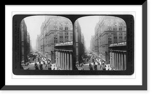 LaSalle St., the heart of the financial district, north from Board of Trade, Chicago Classic, Historic Print