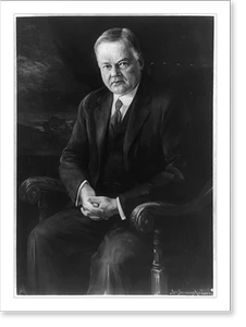 Antique Photo Print - Herbert Hoover, Pres. U.S