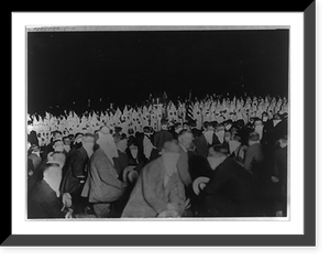 Citizens of the Invisible Empire hold picturesque ceremony in Homestead Hills, Pittsburgh Classic, Antique Print