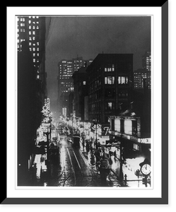Historic Street Photo - Pittsburgh - Looking up Fifth Avenue at eleven