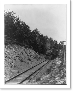 Antique Railway Print - Catskills - The Ulster and Deleware Railroad