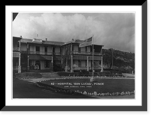 Puerto Rico, 1922: Hospital 'San Lucas', Ponce Classic, Historic Print