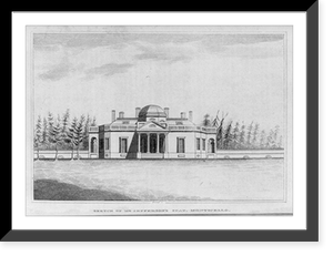 Black & White Photo - Sketch of Mr. Jefferson's seat, Monticello