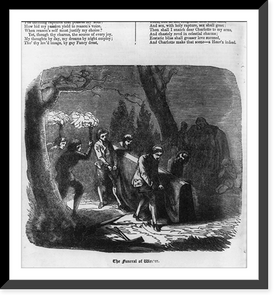 Historic Framed Print, [Illustration of Goethe's poem - The Sorrows of Werther] - 7,  17-7/8" x 21-7/8"
