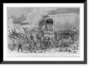 Texian charge upon the guards, and victory of Salado Sept. 1842, Vintage Poster