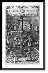 The queene-like closet or rich cabinet, Vintage Print
