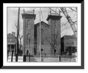 Historic Framed Print, Negro churches - African Methodist Episcopal Church, Richmond, Va., 614 N. Third St.,  17-7/8" x 21-7/8"