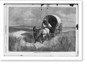 Vintage Photo Print - The Whiskey peddler on the Plains Horse-drawn