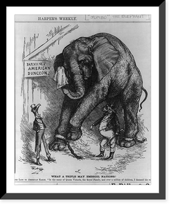 Vintage Photo Print - What a trifle may embroil nations