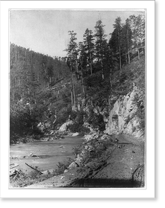 Antique Photo Print - Scenery on Deadwood Road to Sturgis