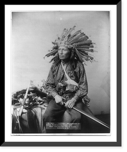 Little, instigator of Indian revolt at Pine Ridge, 1890, Antique Print