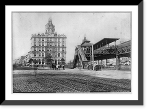 Elevated R.R. station, 6th Ave. and 34th Street, New York, Historic Reproduction
