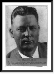 Erle Stanley Gardner, 1889-1970, Antique Poster