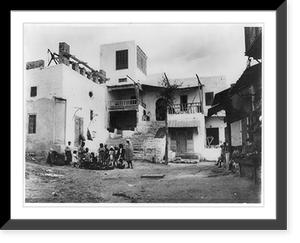 Historic Framed Print, Tunis - a view in Sidi bou-Said,  17-7/8" x 21-7/8"