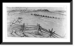 The defenses of Centreville, forts, breastworks, etc., from a point south of the Warrenton turnpike, Vintage Wall Art