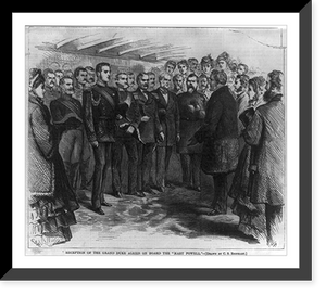 Reception of the Grand Duke Alexis on board the MARY POWELL NewYork City, Antique Wall Art