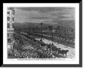 Reception of the Grand Duke Alexis New York City - Procession passing the grand stand Classic, Vintage Poster