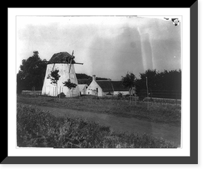An old Dutch windmill on the estate of Cecil Rhodes, South Africa, Antique Print