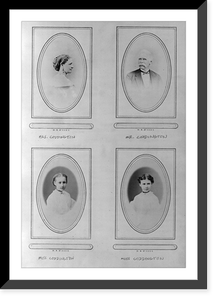 Individual portraits of Mr. & Mrs. Coddington and their daughters, Vintage Print