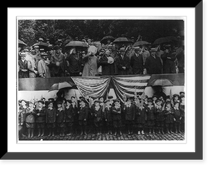 Vintage Building Photo - Massachusetts - Group of spectators including
