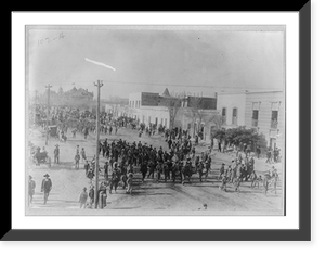 Villa's band passing his home in Chihuahua, Mexico, Antique Wall Art