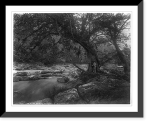 Historic Framed Print, The Abra [river] above the falls,  17-7/8" x 21-7/8"