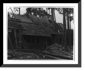 Historic Framed Print, [G&ouml;ring's home, Carinhall, E. Prussia, under construction],  17-7/8" x 21-7/8"