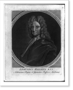 Black & White Photo - Edmundus Halleius - Vintage Home Decor Print