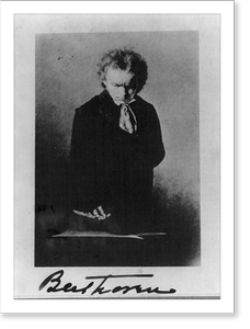 Antique Photo Print - Ludwig van Beethoven, 1770 - Historic Wall Art Gift