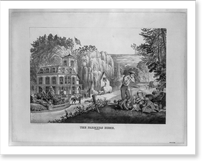 Vintage Photo Print - The farmers home, summer - Vintage Wall Art Gift