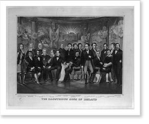 Vintage Photo Print - The illustrious sons of Ireland.painted by J