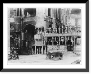Interno San Marco, Venice, Antique Poster