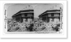 Antique Maritime - The wharf below the bridge of Spain, Manila