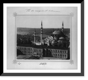 Historic Framed Print, [The S&uuml;leymaniye Camii (mosque)].Lieutenant Colonel of the General Staff, Ali Riza Bey.,  17-7/8" x 21-7/8"