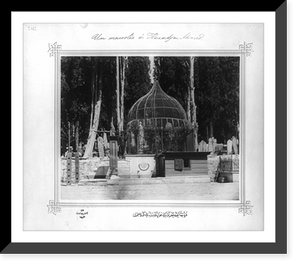 View of a mausoleum in the neighborhood of His Holiness Karacaahmet.Lieutenant Colonel of the General Staff, Ali Riza Bey, Historic Print