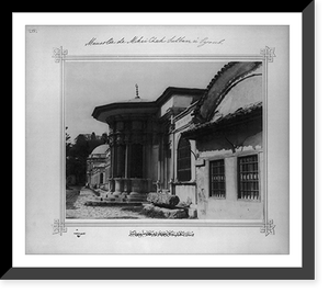 Fountain and Mausoleum of Mihrisah Valide Sultan at the Bostan port.Lieutenant Colonel of the General Staff, Ali Riza Bey, Historic Reproduction
