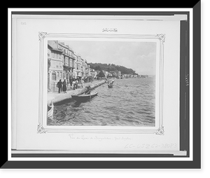 Historic Framed Print, [B&uuml;y&uuml;kdere, coast].Abdullah Fr&egrave;res. - 2,  17-7/8" x 21-7/8"
