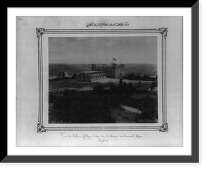 Historic Framed Print, [The American school in the vicinity of the Rumeli Hisari (fortress)].Abdullah Fr&egrave;res.,  17-7/8" x 21-7/8"