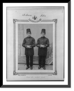 Historic Framed Print, [Students, High School, Diyarbakir].Sebah & Joaillier, Phot., Constantinople.,  17-7/8" x 21-7/8"