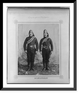 Historic Framed Print, [The soldiers of the Fire Brigade with carbines and axes],  17-7/8" x 21-7/8"