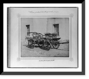 A double pump fire engine of the Fire Brigade, Vintage Poster