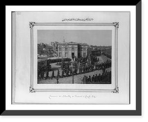 Historic Framed Print, [The Selamlik (Sultan's procession to the mosque) at the Sazli Dervish Lodge on Friday].Abdullah Fr&egrave;res.,  17-7/8" x 21-7/8"