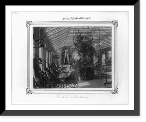Historic Framed Print, [Inside of the conservatory of the Imperial Ceremonial Palace (Yildiz)],  17-7/8" x 21-7/8"
