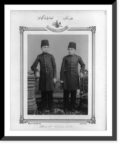 Historic Framed Print, [Students, high school, Aleppo].Sebah & Joaillier, Phot., Constantinople.,  17-7/8" x 21-7/8"