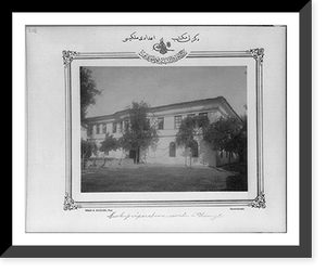 Historic Framed Print, [High school, Denizli].Sebah & Joaillier, Phot., Constantinople.,  17-7/8" x 21-7/8"
