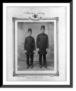 Historic Framed Print, [Students, high school, Baghdad].Sebah & Joaillier, Phot., Constantinople.,  17-7/8" x 21-7/8"