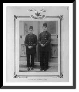 Historic Framed Print, [Students, high school, Manisa].Sebah & Joaillier, Phot., Constantinople.,  17-7/8" x 21-7/8"