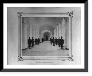 Historic Framed Print, [Interior of the Mecidiye Barracks].Abdullah Fr&egrave;res, Phot., Constantinople.,  17-7/8" x 21-7/8"